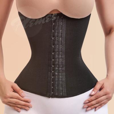 China Durable Antibacterial Nylon Women Latex Waist Slimming Trainer Antibacterial Neoprene Waist Cinchers Breathable Waist Belt for sale