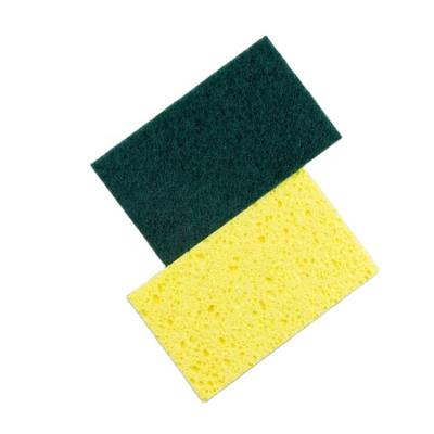 China Mopanda Sustainable Household Cleaning Scrubbing Wood Protection Pulp Resistant Fiber Biodegradable Cellulose Sponge for sale