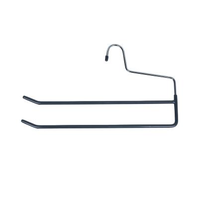 China Behind Doors/On Walls Non-slip Open Rubber Coated Metal Skirt Pants Hangers For Trousers for sale