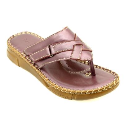 China Damping Sexy Flat Slippers 2021 For Sale Soft Genuine Leather Ladies Flip Flops Wholesale Handmade Cowhide Fashion Women's Casual Shoes for sale