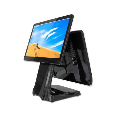 China Hotel/restaurant/shopping mall design new hot selling 15.6 inch touch screen dual position all in one cashier equipment with RJ45 for sale