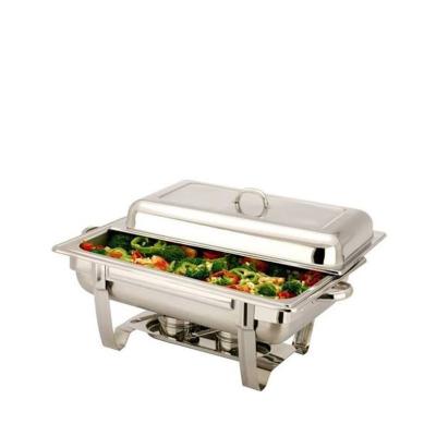 China Commercial Resturant Kitchen Equipment Factory Outlet Promotion Folding Buffet Heater Stainless Steel Chafing Dish Food Warmer Container Buffet for sale