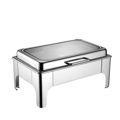 China Hotel Buffet Food Equipment Stainless Steel Hotel Chafing Dish Catering Equipment Buffet Beetle Set Professional Food Warmer for sale