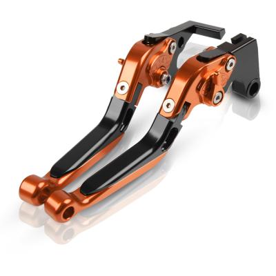 China 6061 Aluminum For KTM 690 DUKE/DUKER/SMC/SMC R/SM/ENDURO R CNC Aluminum Motorcycle Brake Adjustable Folding Extendable Clutch Levers for sale