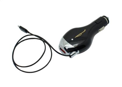 China Cargador universal telescópico con el cable, cargador del coche del micrófono USB del coche del teléfono en venta