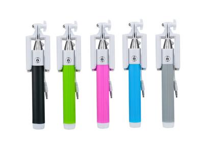 China Foldable Wired Selfie Stick Monopod Cable Take Pole CE / ROHS for sale