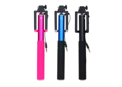 China FCC Aluminum Alloy Monopod Selfie Stick With Cable 25 - 84 cm for sale