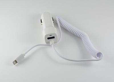 China High Transfer Rate Mobile Usb Charger With Telescopic Charger Cable DC 12 - 24V for sale