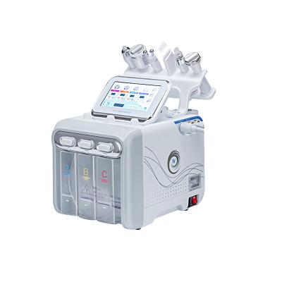 China Facial Skin Care H2-O2 Hydraulic-Dermabrasion Aqua Peel Pigmentation Hydrogen 6 in 1 Small Bubble Machine for sale