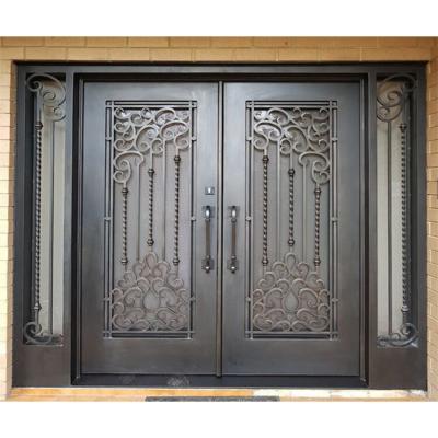 China Modern Hot Sale Laser Cut Gate Beautifully Decorated Garden With Two Gates for sale