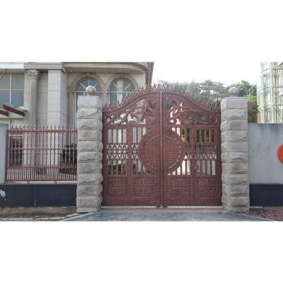 China High Strength Durable Hot New Products Designs And Good Hardness Wrought Iron Driveway Gate for sale