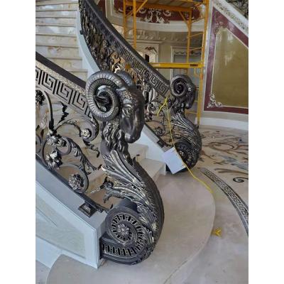 China Modern Professional 3D Design Customized Indoor And Outdoor Spiral Steel Stair Railing for sale