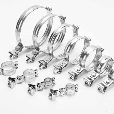 China Building area factory direct sales lantern pipe hanger electrical conduit stainless steel pipe clamps for sale