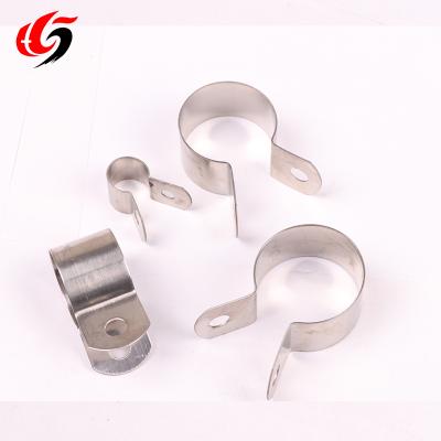 China Heavy Industry 304 Stainless Steel Grounding Clamp Ohm Pipe Support Hose Loop Pipe Clamps for sale