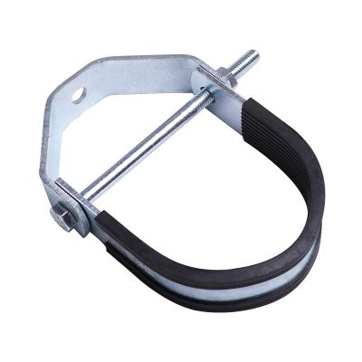 China Seismic Bracing Products For Mechanical Version EPDM U Pipe Clamps Galvanized Fast Rubber Fire Protection And Seismic Products Featuring Brace Fittings for sale