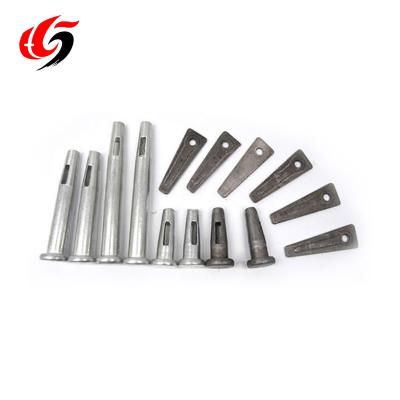 China Hotel Concert And Wedge Aluminum Formwork Stub Pins Accessories Pin 16*52 Galvanized for sale