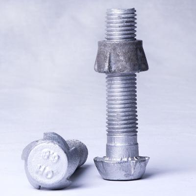 China Construction Electric Power Fitting Hot Dip Galvanizing Carbon Steel Anti Theft Bolt for sale