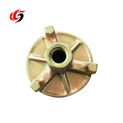 China Steel Formwork Tie Rod System Formwork Wing Nuts Plate Anchor Nut Concrete For Link Rod Construction Building Materials for sale