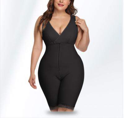 China Breathable Women Waste Trainer Full Body Binders Plus Size Body Shaping Underwear for sale