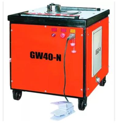 China Retail GW40-N 32mm 42mm Rebar Bender Wrought Iron Spiral Reinforcing Steel Bar Bending Machine for sale