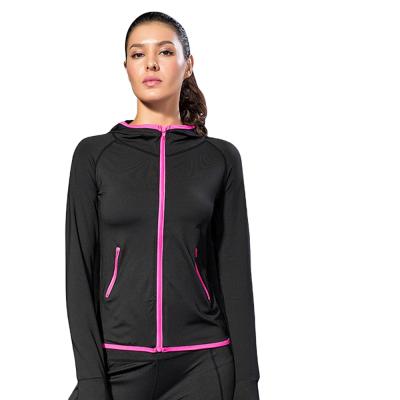 China FDBRO Breathable Women's Clothing Running Jackets Long Sleeve Sweatshirt Ladies Yoga Sports Zipper Jacket Coat Fitness Gym Shirts for sale