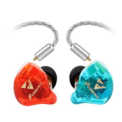 China Red Blue FDBRO In-Ear Cable CNC Resin Headphones In-Ear Cable Plug MMCX Hi-Fi Subwoofer Universal Sound Earplugs Cable Control for sale