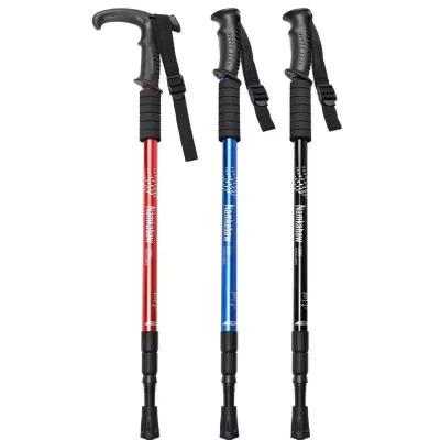 China Wandelstok met 3 secties Aluminium legering Trekkingstok 90-135cm Te koop