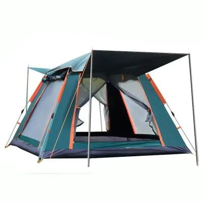 China Customized Automatic Camping Tent Waterproof Polyester Silver Coating for Family Outdoor for sale