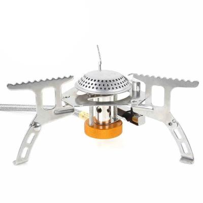 China Power Coated Outdoor Portable Camping Gas Burner Stove 3000W Folding Gas Cooker for sale