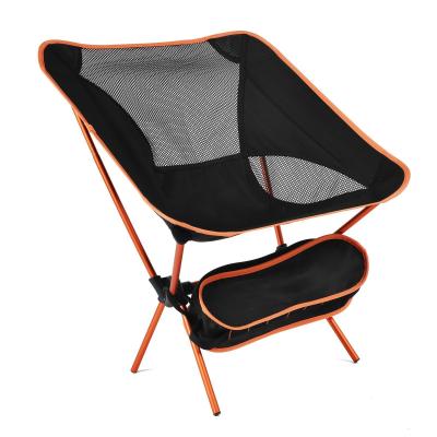 China Customized and Samples Outdoor Folding Beach Chair Portable Aluminum Alloy Moon Chair for sale