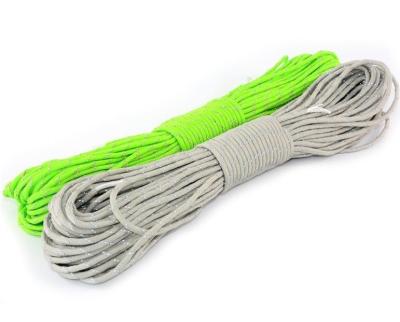 Cina 100 piedi riflettente 7 fili Paracord 4mm Poliester Paracord 550 diametro 4mm riflettente in vendita