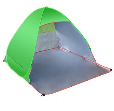 China All Season Green Outdoor Beach Tent Sun Shade Automatic Pop up Waterproof Family Tent for sale