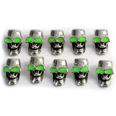 China Paracord Bracelet Charm Beads Metal Skull Beads for Your Customer Satisfaction for sale