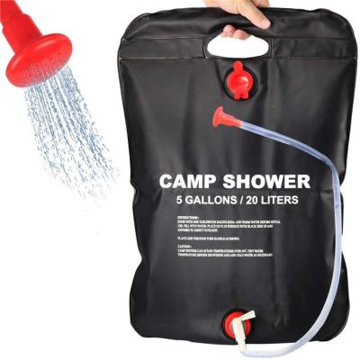 China Convenient PVC Solar Shower Bag for Camping Shipping Cost and Estimated Delivery Time for sale