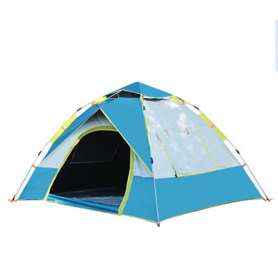 China Portable Canvas Tents Waterproof and Automatic Outdoor Glamping Tent with 2 Doors for sale