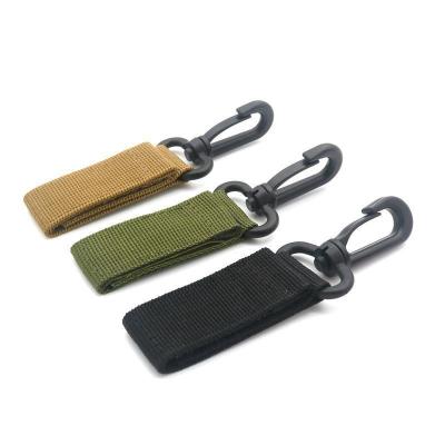 China Custom Polyester Keychain Lanyards Carabiner Key Holder Essential for Outdoor Camping for sale