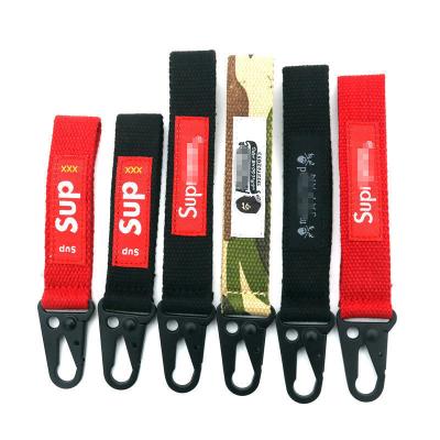 China Custom Polyester Wrist Strap Keychain Lanyard Nylon Keyring Strap 30 Day Refund Policy for sale