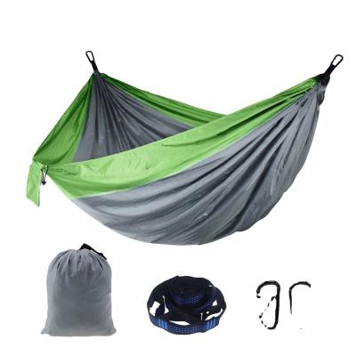 China Double Camping Hammock Outdoor Nylon Parachute Reishammock met aangepaste opties Te koop