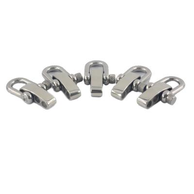 China Silver Hook Stainless Steel D Shackle Survival Bracelet for Outdoor Survival Situations for sale