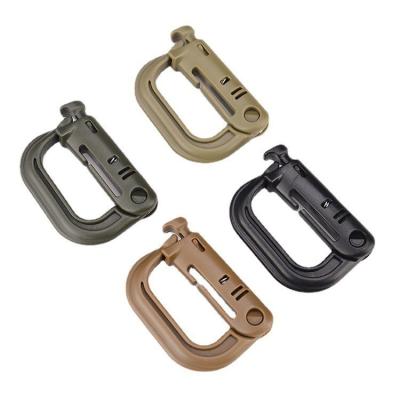 China Outdoor Plastic Mountaineer Tactical EDC Carabiner Buckle for Backpack Multi-Functional for sale