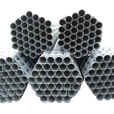 China Structure Gi Welded Pipe ASTM A53 ERW Pipes Mild Low Carbon Round Galvanized Steel Tubes for sale