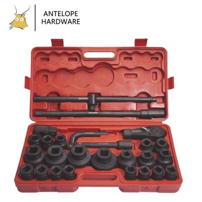 China Car Repairing 21PCS 26PCS Phosphating Heavy Duty Wrench Socket Tool Set for sale