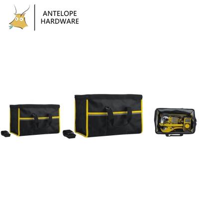 China Heavy Duty Open Top Portable Anti Drilling Garden Tool Bag Portable Electrician Tool Manufacturing Bag for sale