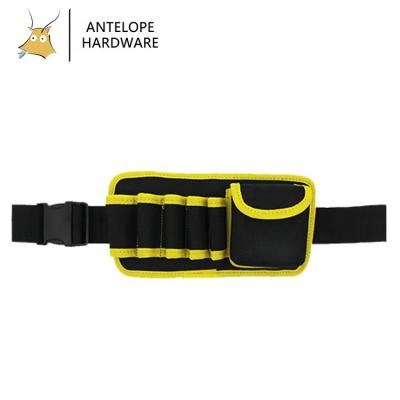 China Anti Drilling Five Holes And One Bag Electrician Portable Garden Bag Waist Bag Tool Bag for sale