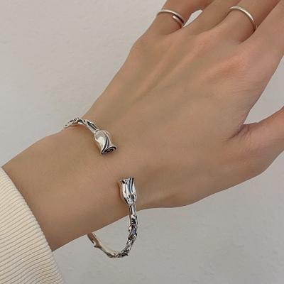 China High quality 2023 new elegant silver personality Rose S925 fashion trend temperament simple bracelet for sale