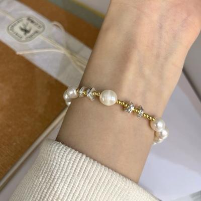 China Custom Made Baroque Simplicity Delicate Personality High Quality Women Bead Charm Adjustable Bracelet for sale