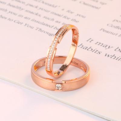 China Hot Selling Thick Gold Diamond Ring For Men Of 18K Gold Fashion High Quality Simple Atmosphere High Quality Personality Sense for sale