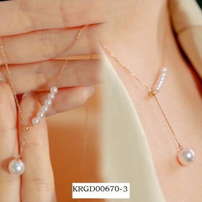 China Wholesale 2023 new style high quality single pearl sweater chain women gold plated long pearl necklace for sale