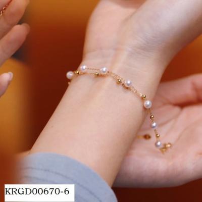 China High quality wholesale version fashion pearl temperament girls natural freshwater Korean bracelet for sale