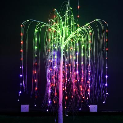 China Holiday Decoration America Europe Pop Park Decoration Pattern Light Open Large Willows Lights For Park Street Plaza for sale